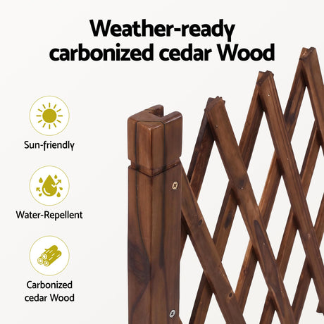 Gardeon brown wooden plant frame, 160cm.