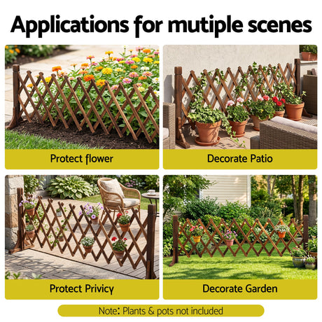 Gardeon brown wooden plant frame, 160cm.