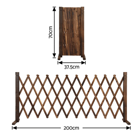 Gardeon brown wooden plant frame, 200cm.