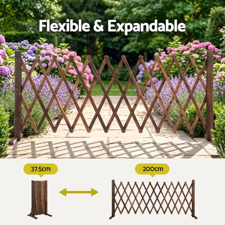 Gardeon brown wooden plant frame, 200cm.