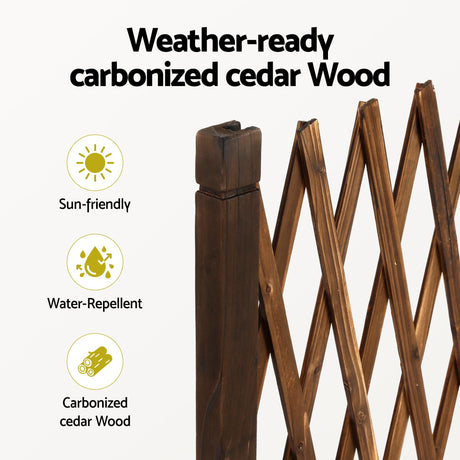 Gardeon brown wooden plant frame, 200cm.