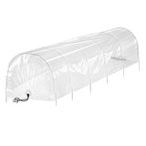 Clear PVC portable greenhouses, 300x45x30cm, lightweight.