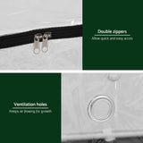 Green Fingers Mini Greenhouse 50x25x25cm PVC Cover for Mushrooms Succulents