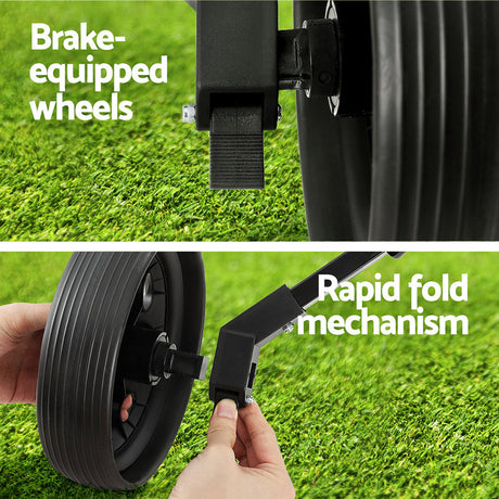 Everfit Buggy folding wheels cup holder.