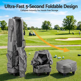 Everfit Golf Travel Bag Flight Cover Foldable Soft Case Wheels Grey