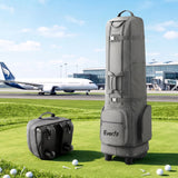 Everfit Golf Travel Bag Flight Cover Foldable Soft Case Wheels Grey