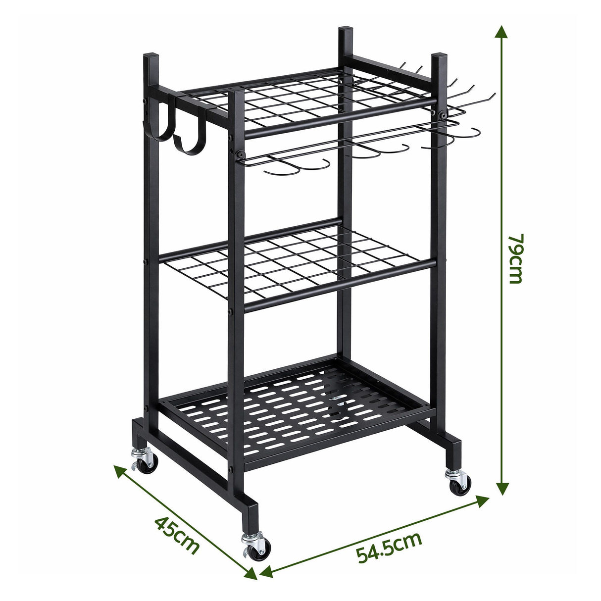 Gardeon Garden Tool Organizer with Wheels Heavy Duty Garage Yard Storage Cart - Shoppers Spot Tools > Tools Storage > Wall Storage Racks - Alternate view 9