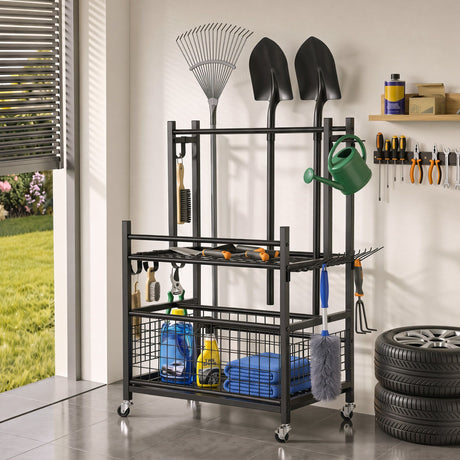 Gardeon tool organiser rack, easy to assemble.