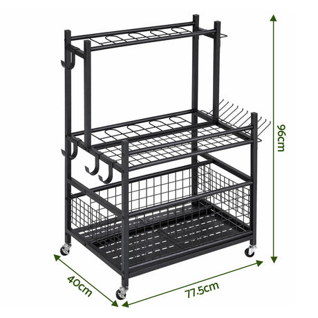 Gardeon tool organiser rack, easy to assemble.