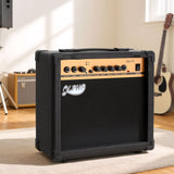 Alpha 20W Guitar Amplifier Portable Practice Amp Overdrive 3-Band EQ Black