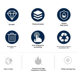 Dolphy Stainless Steel Ashtray Bin 24L – Smoke Extinguishing Trash Can with Removable Galvanized Inner Bucket, Anti-Fingerprint SUS201, Square Design, Silver (DWBN0106)