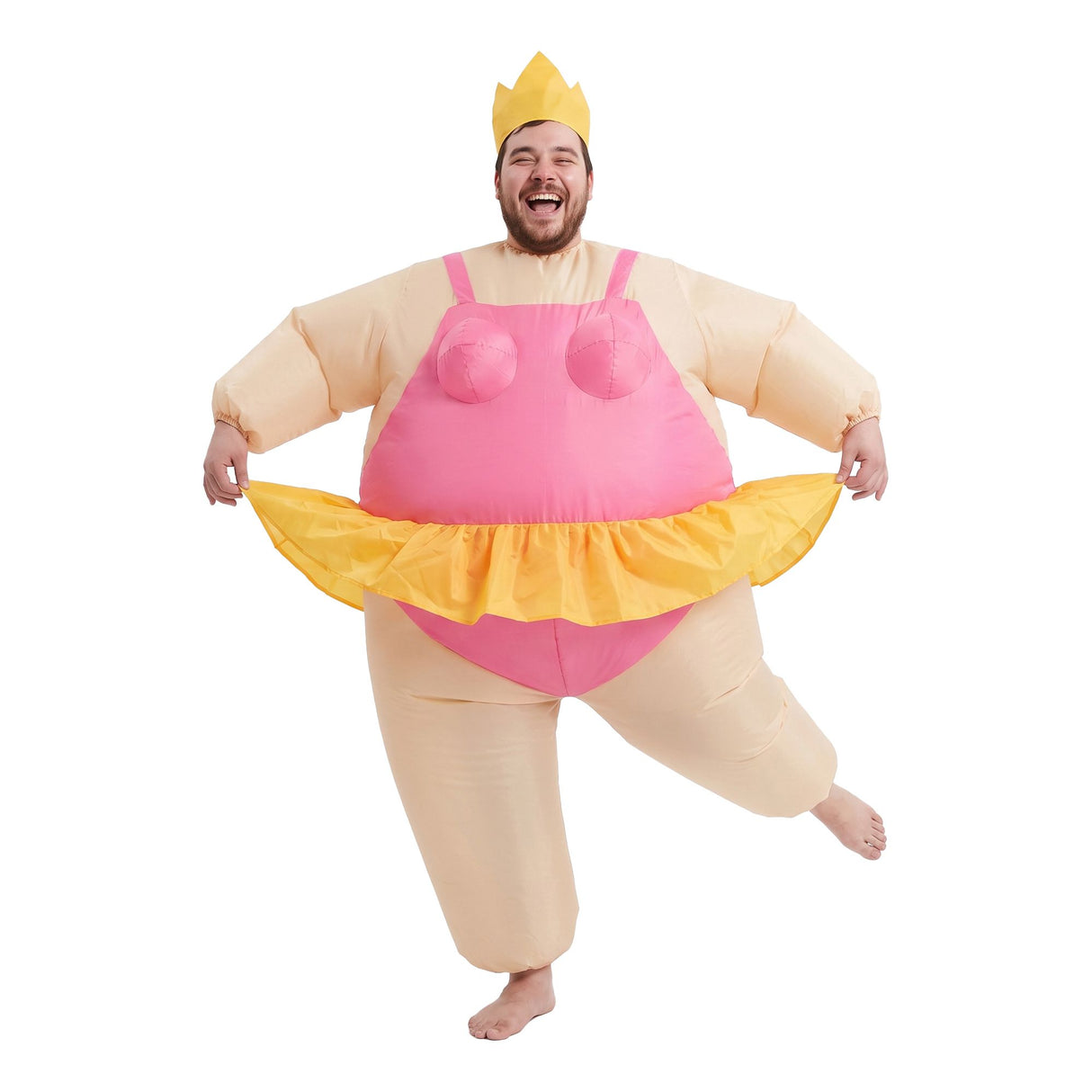 Inflatable Costume Funny Fat Suit Fancy Dress Adult Party Outfit Pink One Size - Shoppers Spot Occasions > Costumes > Costumes & Accessories