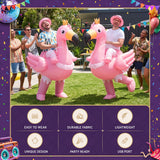 Inflatable Costume Ride On Flamingo Adult Party Suit Pink One Size - Shoppers Spot Occasions > Costumes > Costumes & Accessories - Alternate view 4