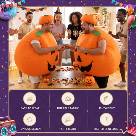 Halloween orange inflatable party, lightweight.