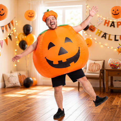 Halloween orange inflatable party, lightweight.