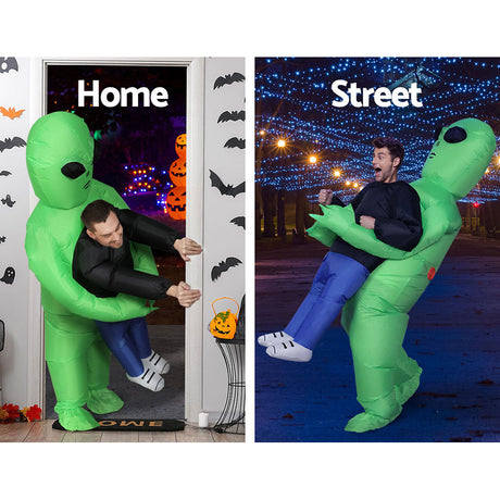 Halloween green inflatable party, lightweight.