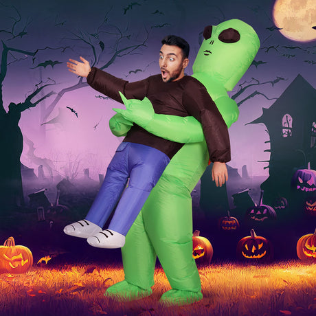 Halloween green inflatable party, lightweight.