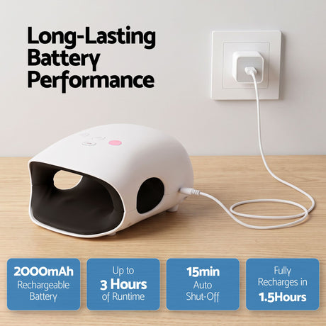 Cordless hand massager.