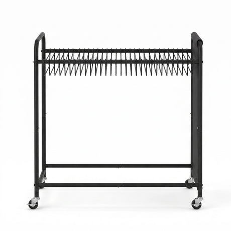 Artiss Pants Trolley Mobile Clothes Rack Clothing Stand with 30 Hangers Wheels Storage Organizer Bag - Shoppers Spot Furniture > Living Room > Coat Racks - Alternate view 4