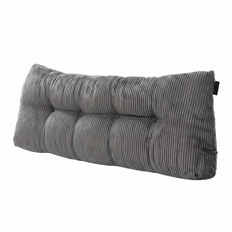 Giselle corduroy headboard pillow, double size.