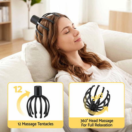 Livemor Head Massager Scalp Electric with 3 Modes.