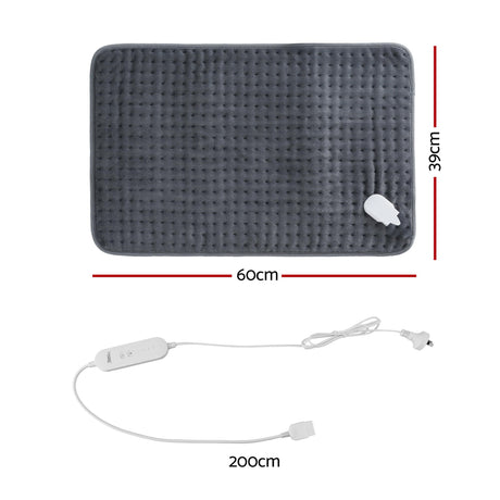 Electric heating pad, 60x39cm, lightweight.