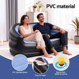 Gardeon Outdoor Air Sofa Inflatable Couch Two-Seater Lounge Chair with Pump Blow Up Couches for Camping.