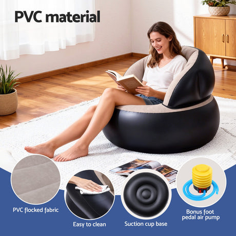 Gardeon inflatable air chairs sofa, foldable.