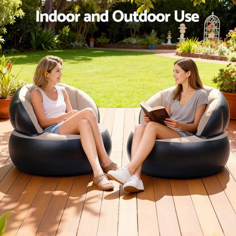 Gardeon inflatable air chairs sofa, foldable.