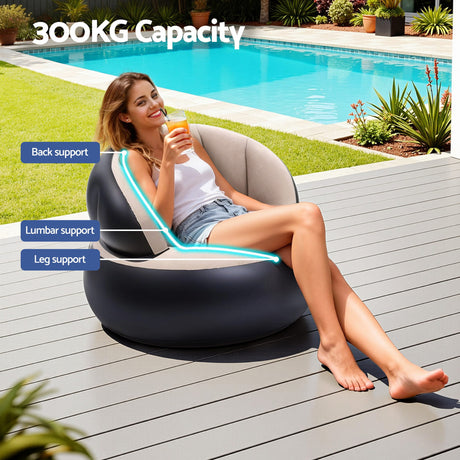 Gardeon inflatable air chairs sofa, foldable.