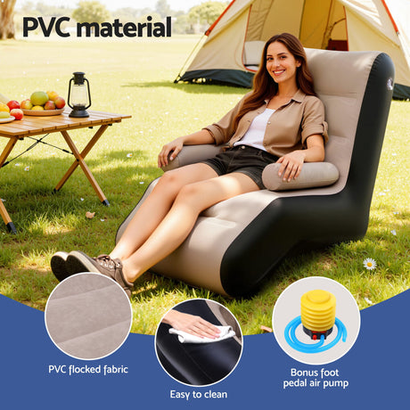 Inflatable air chairs sofa, lightweight.