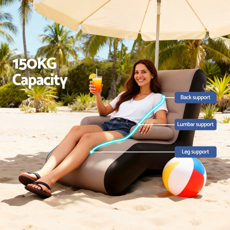 Inflatable air chairs sofa, lightweight.