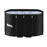 Weisshorn Portable Ice Bath Tub 120x70X70CM Inflatable Cold Water Folding Bathtub Spa Massage.