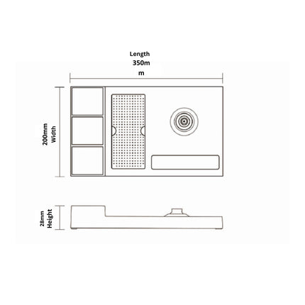 Dolphy Black Abs Kettle Tray