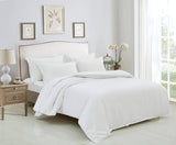 Dolphy Linen 50/50 Polycotton Percale White Commercial Doona Cover Set