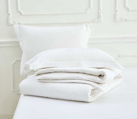 Dolphy Linen 50/50 Polycotton Percale White Commercial Sheet Set