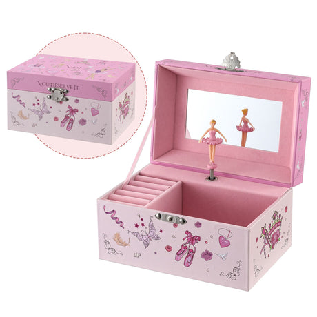 Keezi Kids pink jewellery box organiser.