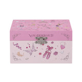 Keezi Kids Jewellery Box Organiser for Girls Kids Music Box Princess Pink