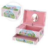 Keezi Kids Jewellery Box Organiser for Girls Kids Music Box with Drawer