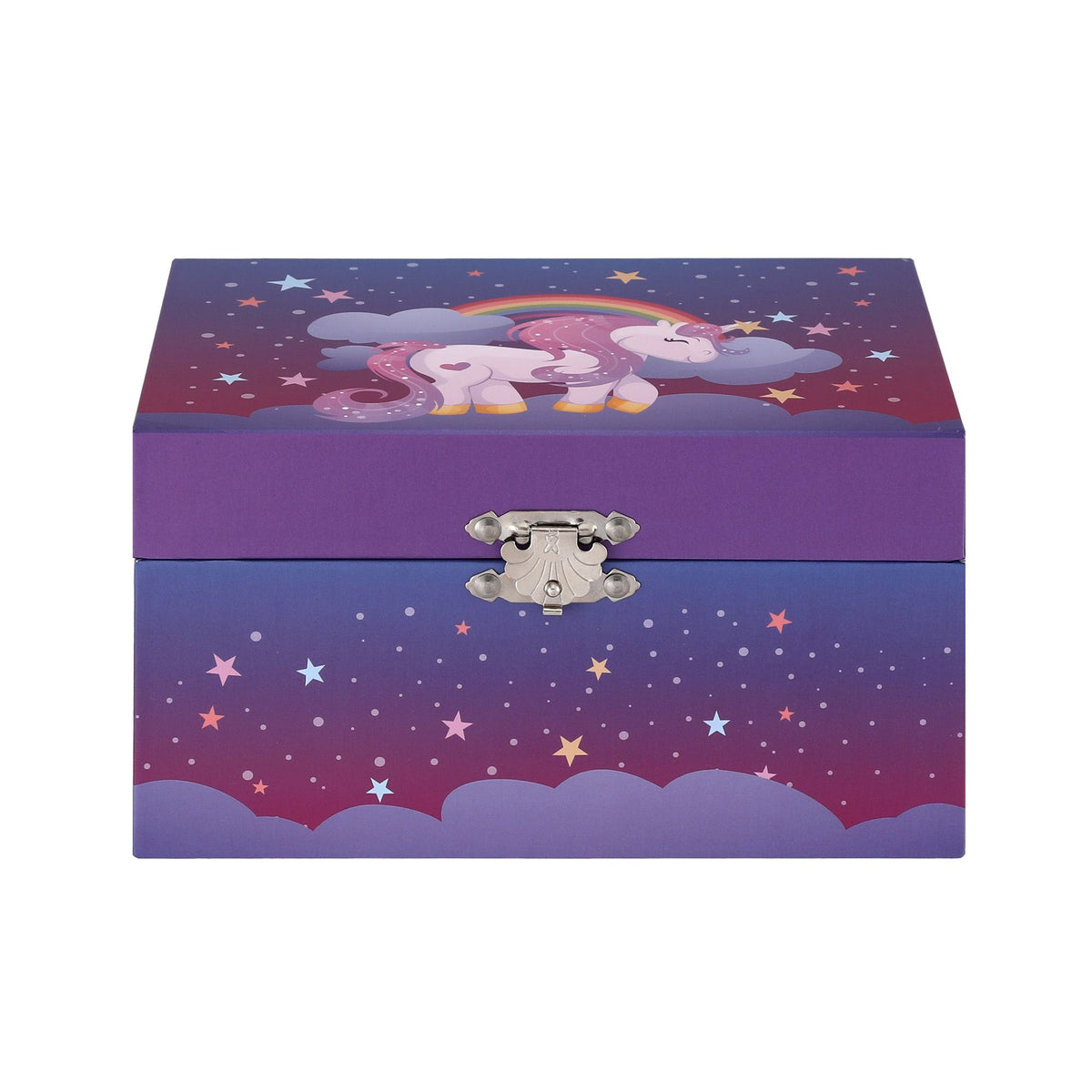 Keezi Kids Jewellery Box Organiser for Girls Kids Music Box Unicorn Purple