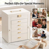 Embellir Jewellery Box 6 Layer Organiser Large Display Case Storage