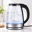 Devanti 1.7L Glass Electric Kettle.