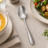 Dolphy Helena Stainless Steel Dessert Spoon 185mm – Premium 304 Grade Cutlery for Desserts, Cereal & Soup (Pack of 12)