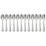 Dolphy Helena Stainless Steel Dessert Spoon 185mm – Premium 304 Grade Cutlery for Desserts, Cereal & Soup (Pack of 12)