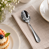 Dolphy Augusta Stainless Steel Dessert Spoon 185mm – 18/0 Grade Cutlery for Desserts, Cereal & Soup (Pack of 12)