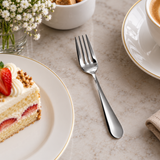 Dolphy Augusta Stainless Steel Cake Fork 145mm – 18/0 Grade Dessert & Pastry Forks for Cafes and Home (Pack of 12)