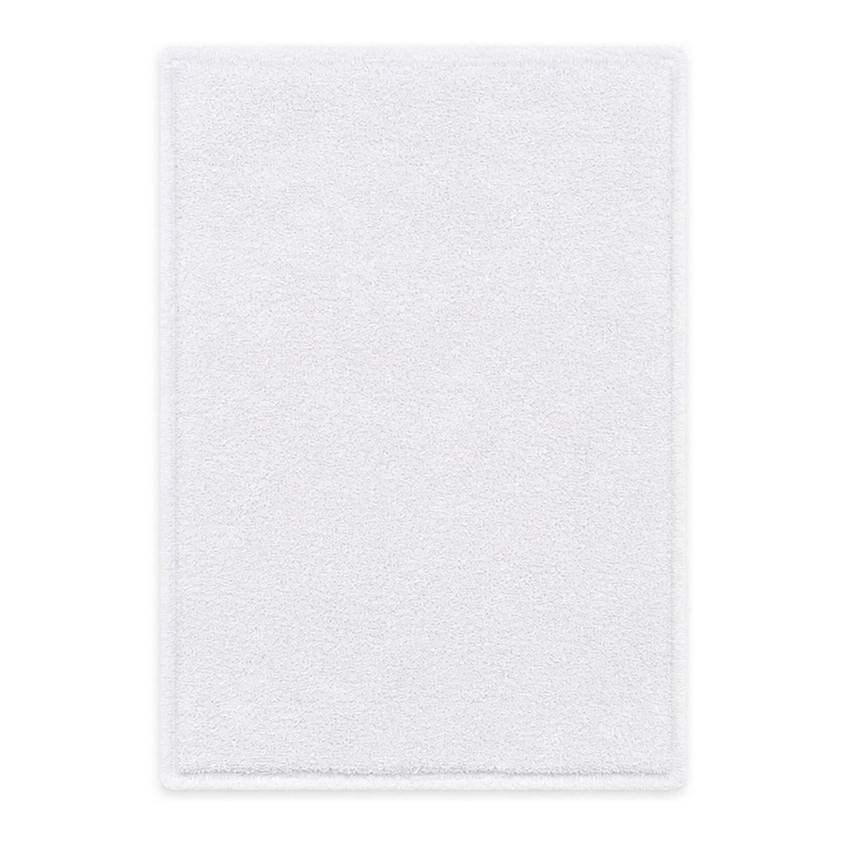 Linencart 5 Star white cotton bath mat laid flat