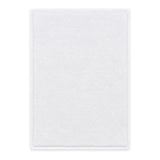 Linencart 5 Star white cotton bath mat laid flat