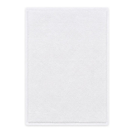 Linencart 5 Star white cotton bath mat laid flat
