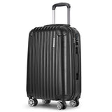 Black luggage trolley, 66cm, lightweight.